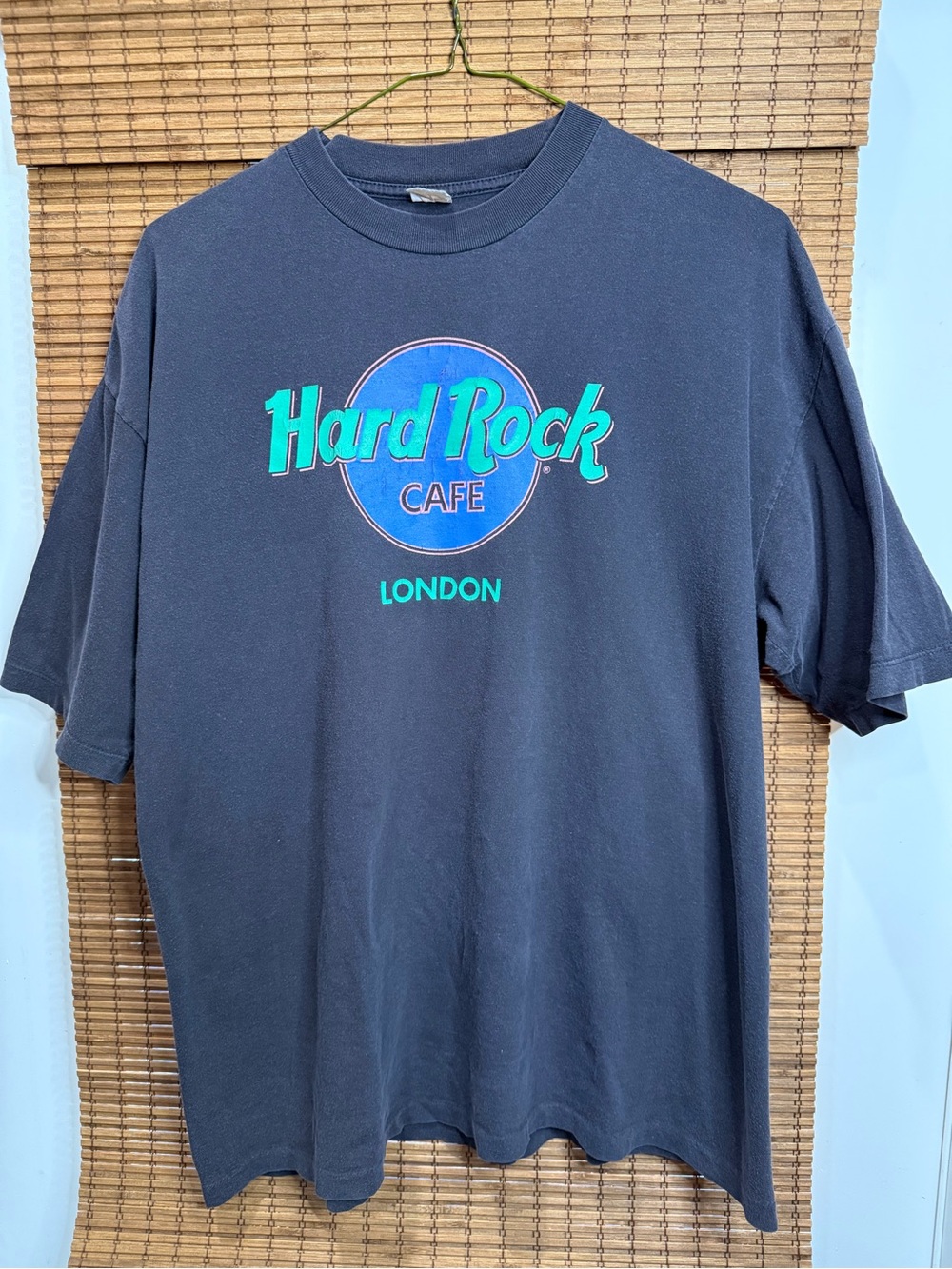Hard Rock Cafe Black Tee with Teal & Blue Logo